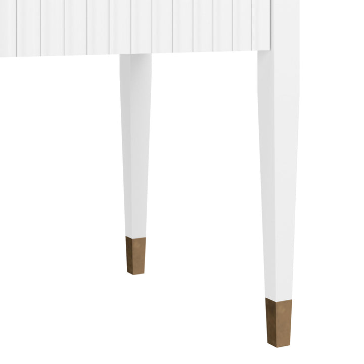 Eave II Sideboard with Stone Top-Uplifting White