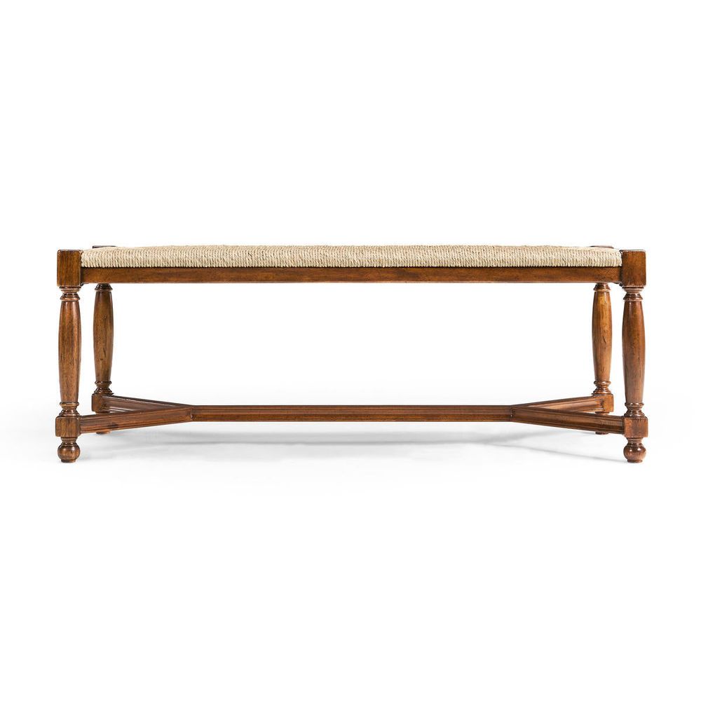 Benches Two Seat Stool with Rushed Seat