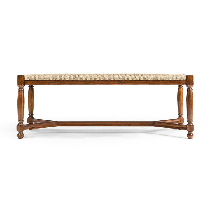 Benches Two Seat Stool with Rushed Seat