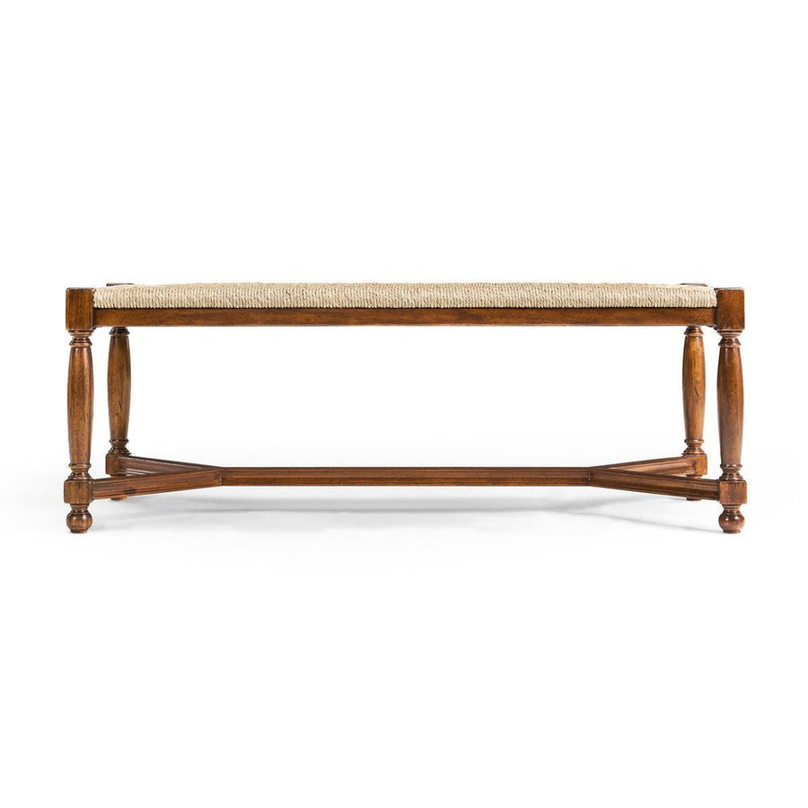 Benches Two Seat Stool with Rushed Seat