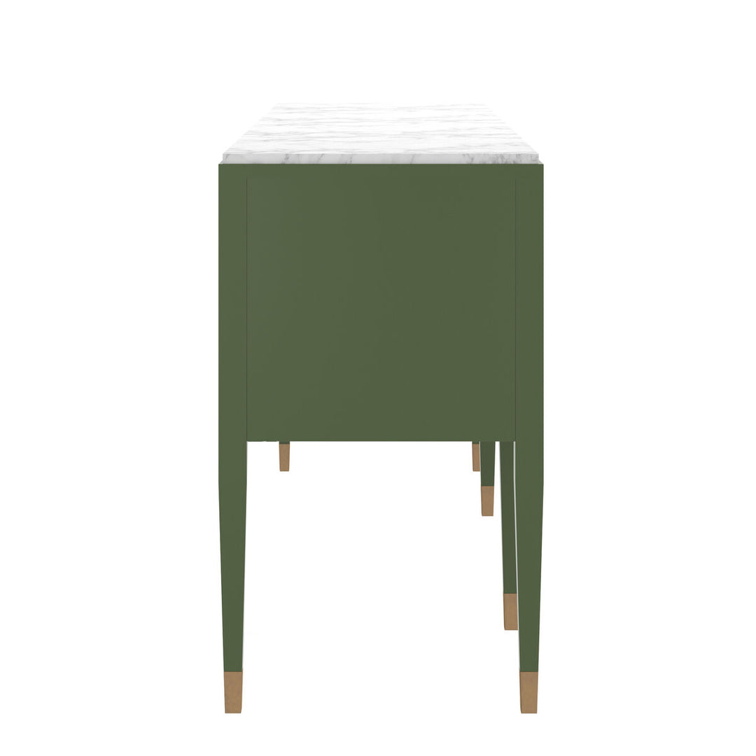 Eave II Sideboard with Stone Top-Darkened Sage