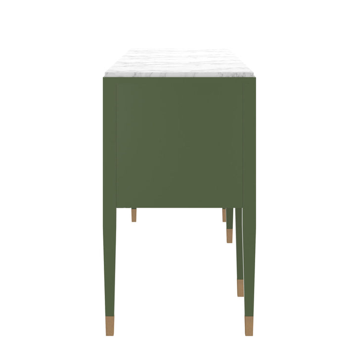 Eave II Sideboard with Stone Top-Darkened Sage