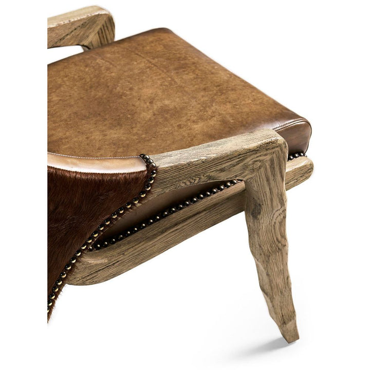 Echo Canyon Leather & Hide Chair