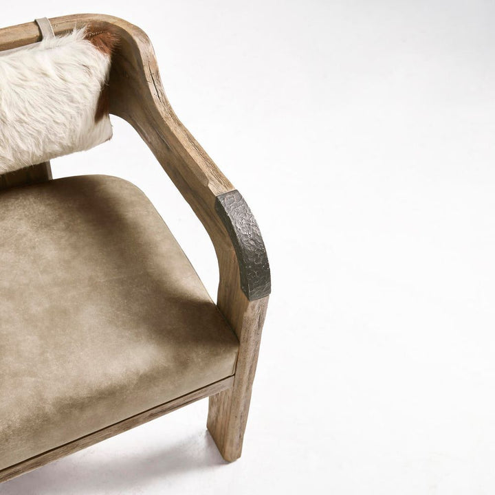 Stone Ridge Leather Arm Chair Light