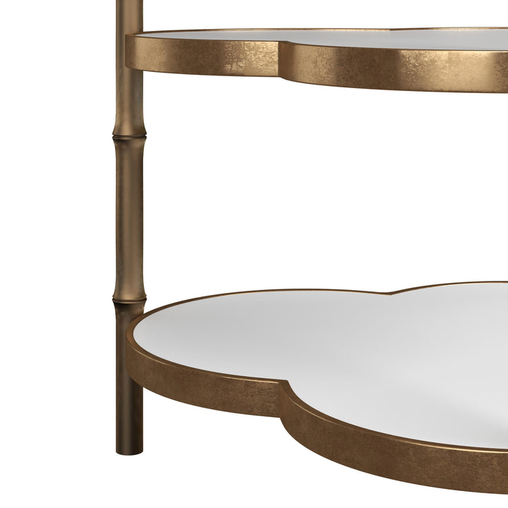 Eave II Accent Table - Antique Brass