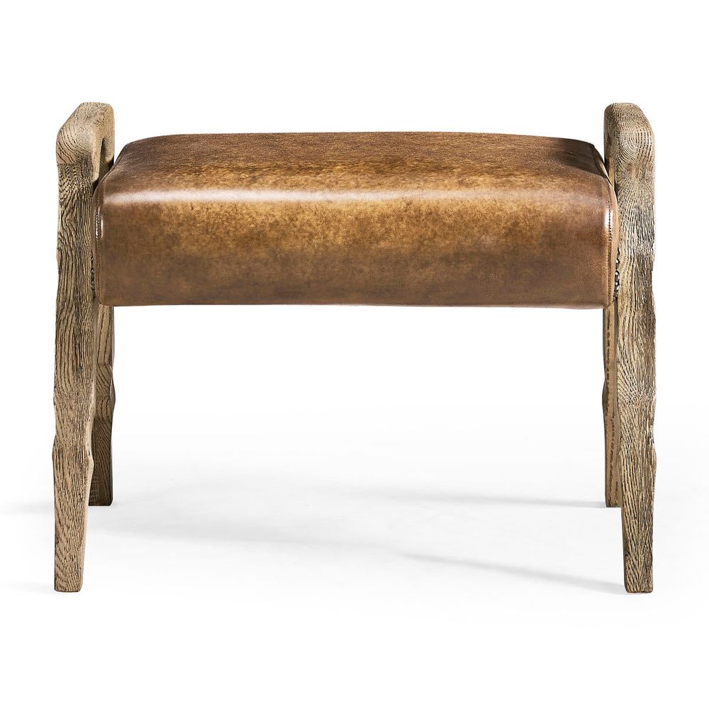 Stools & Ottomans Echo Canyon Leather Footstool