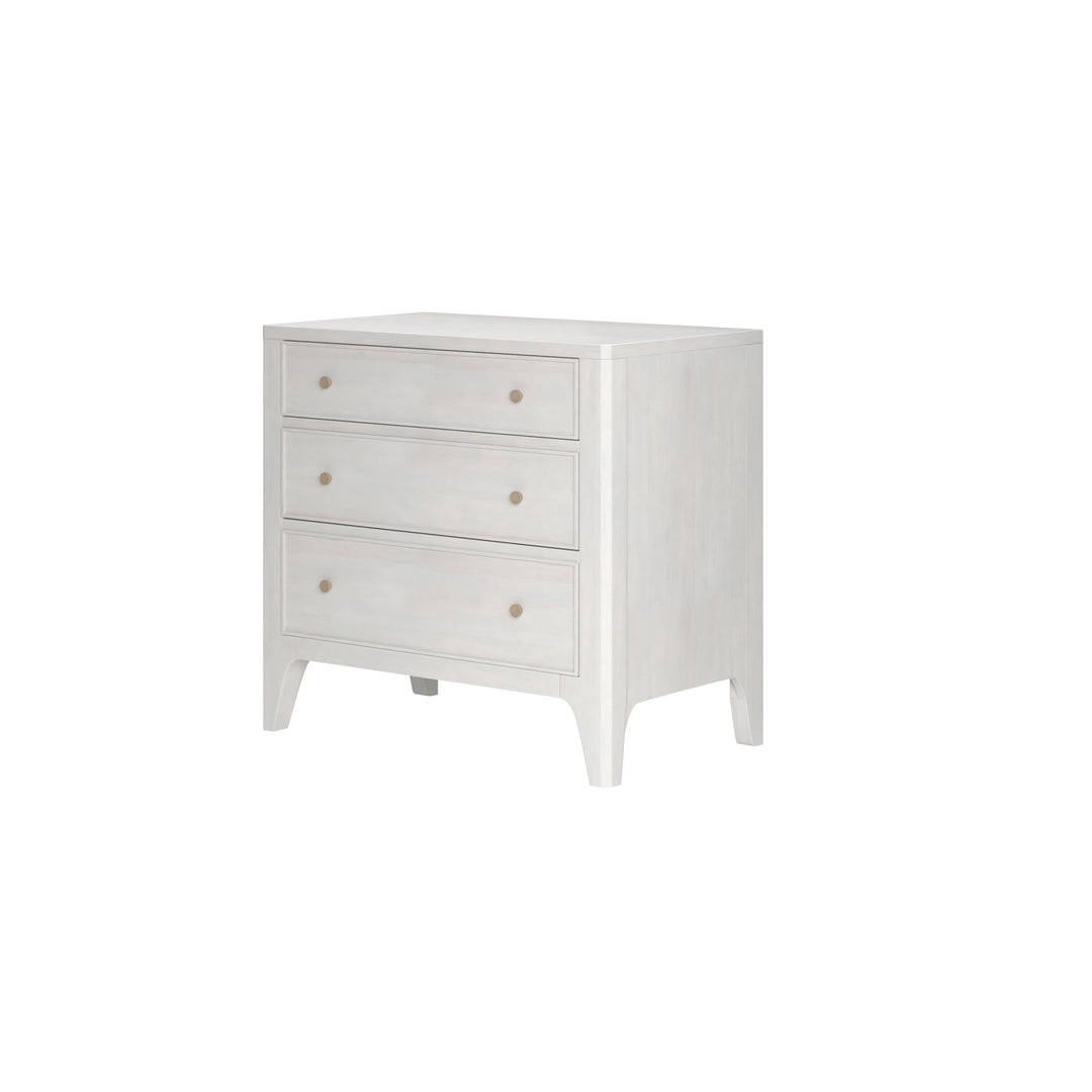 Mezzanine 3 Drawer Nightstand - Dove Grey