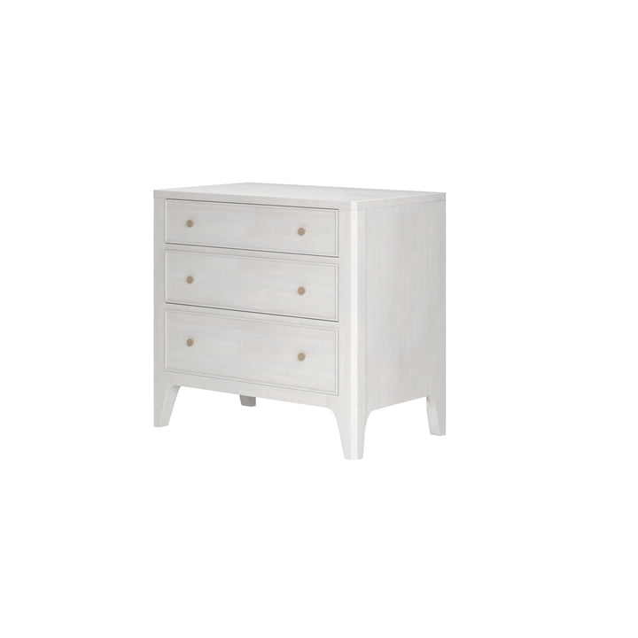 Mezzanine 3 Drawer Nightstand - Dove Grey