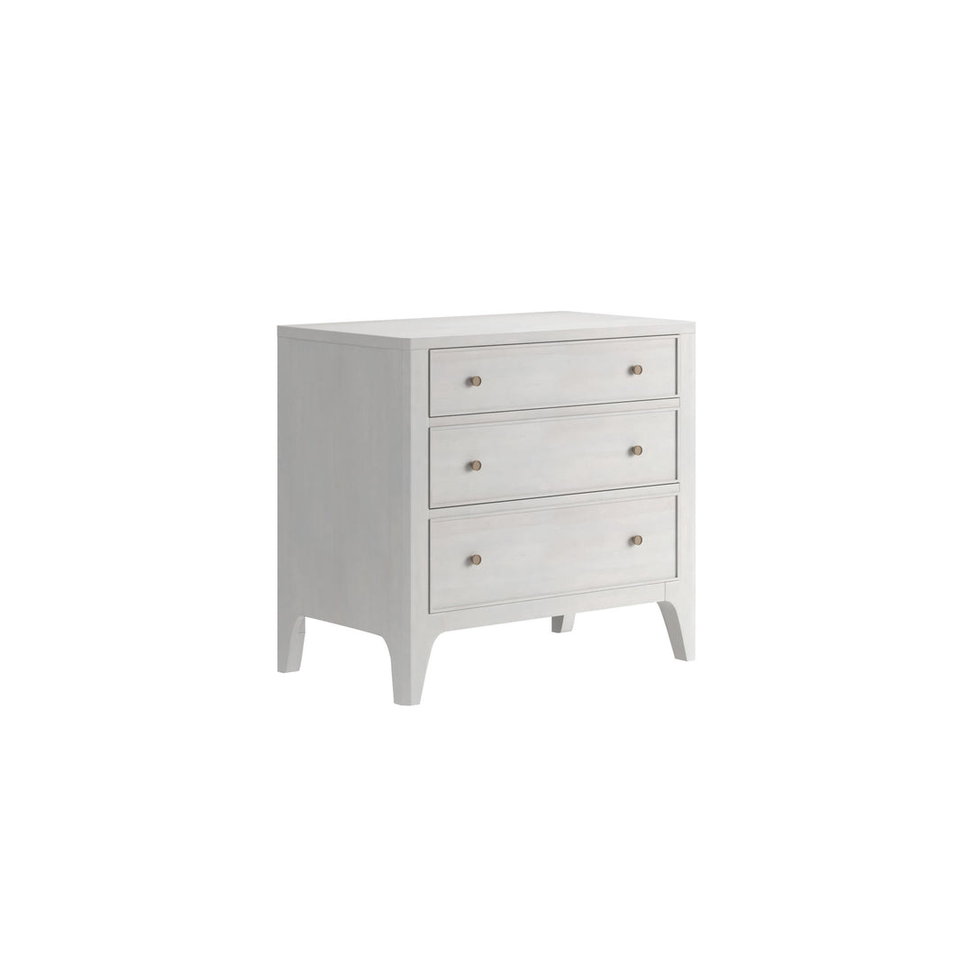 Mezzanine 3 Drawer Nightstand - Dove Grey