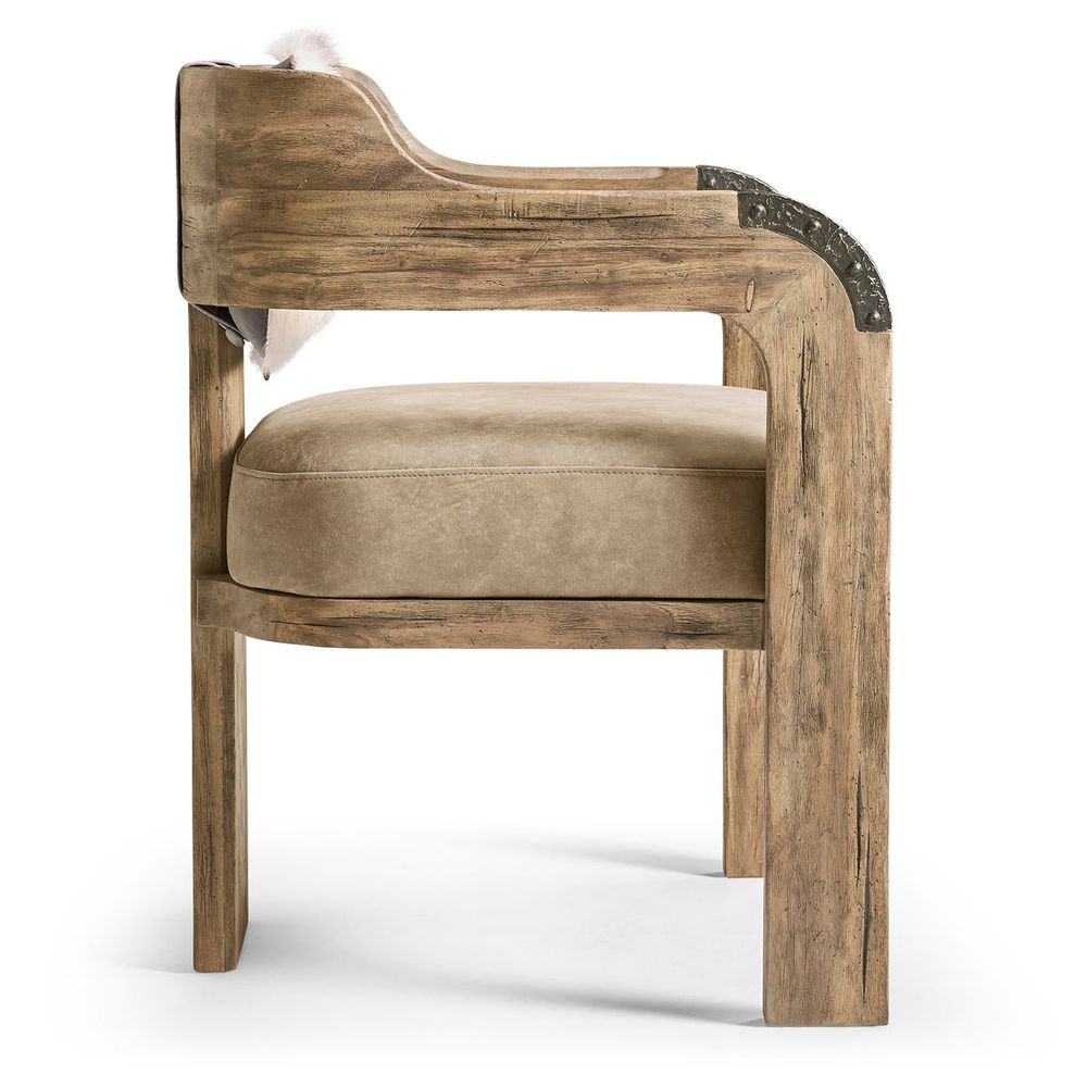Stone Ridge Leather Arm Chair Light