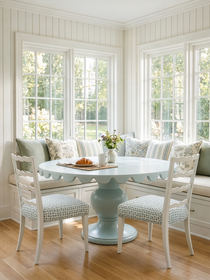 Haven Round Dining Table - Celadon