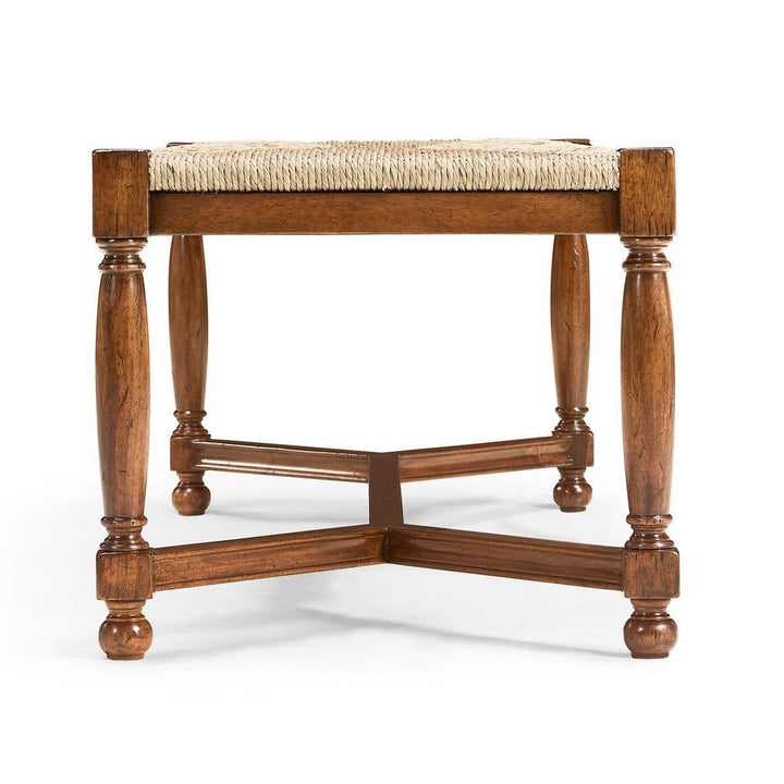 Benches Two Seat Stool with Rushed Seat