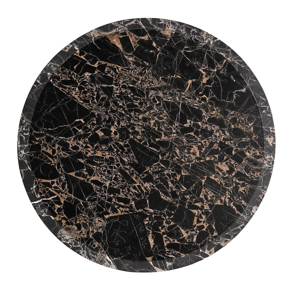 Coffee Tables Stone Ridge Round Marble Cocktail Table Light