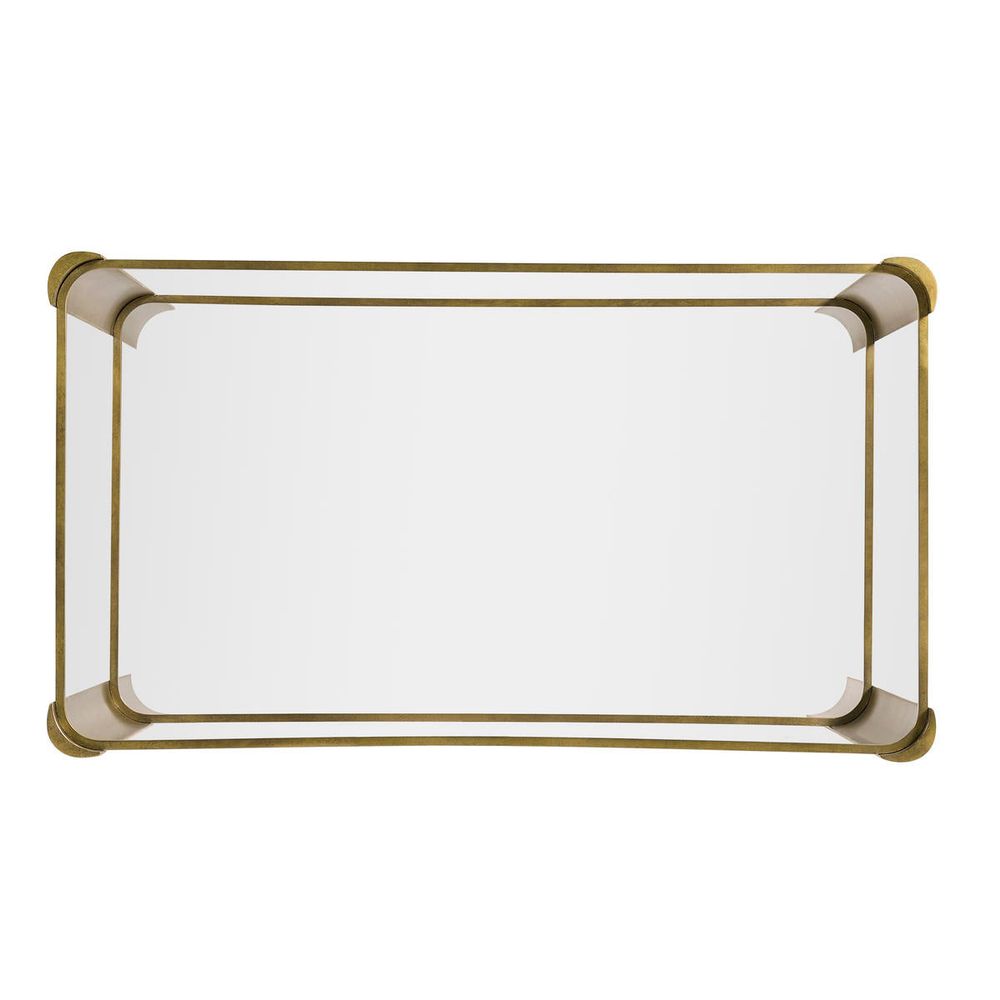 Side Tables Brass & Glass End Table