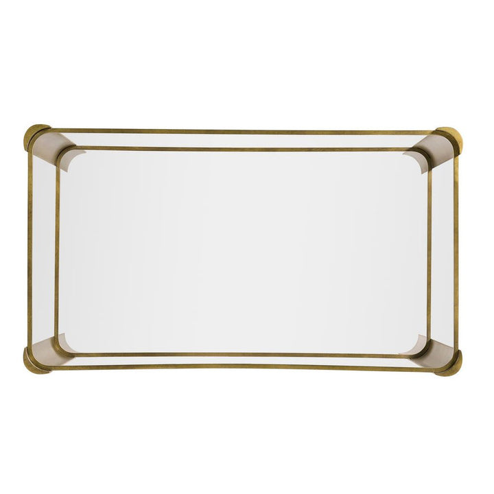 Side Tables Brass & Glass End Table