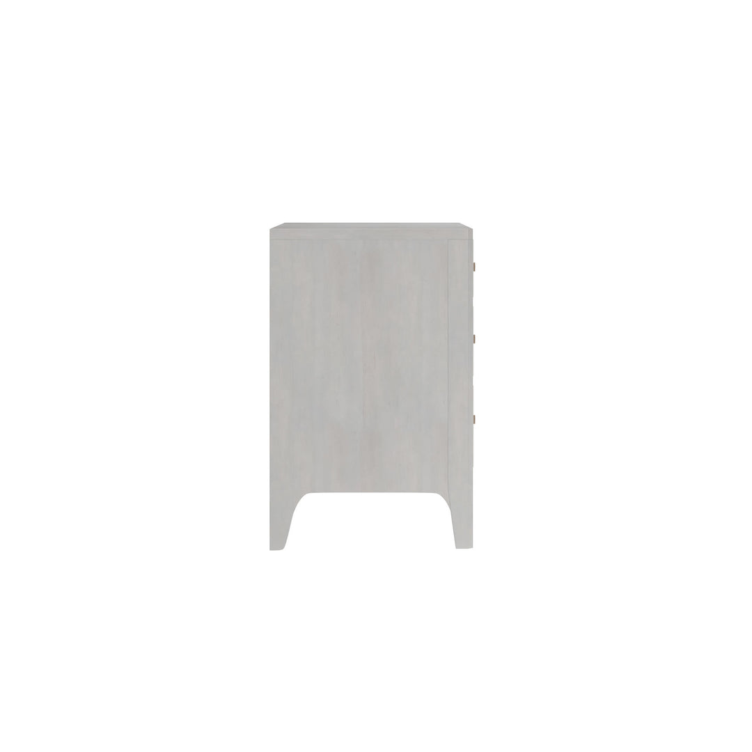 Mezzanine 3 Drawer Nightstand - Dove Grey