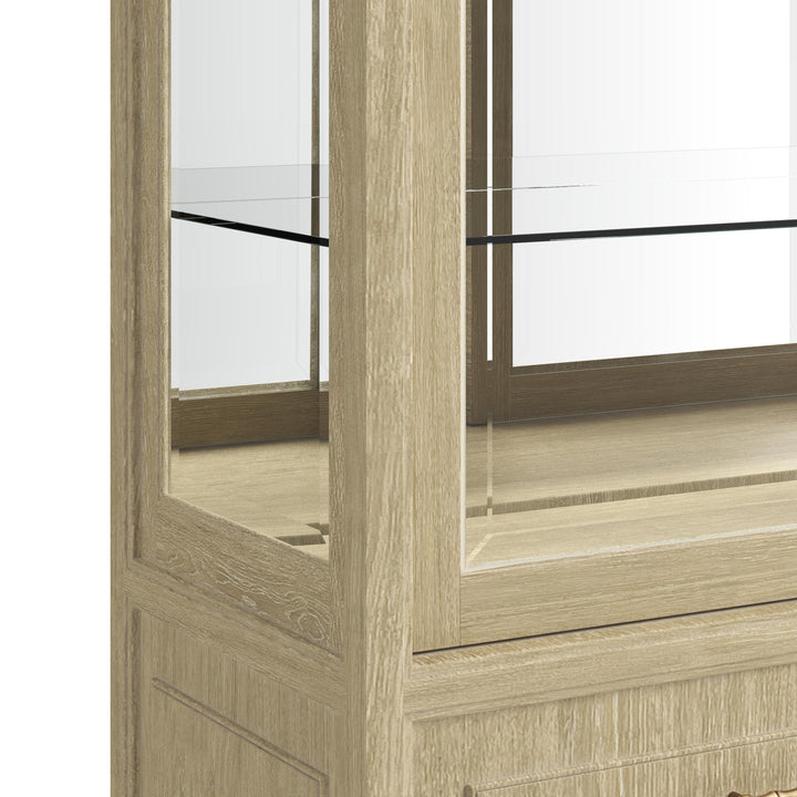 Eave II China Cabinet - Sundrenched Oak