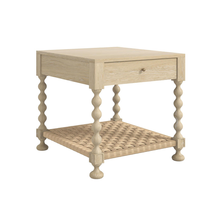 Haven Drawer End Table - Sun Oak
