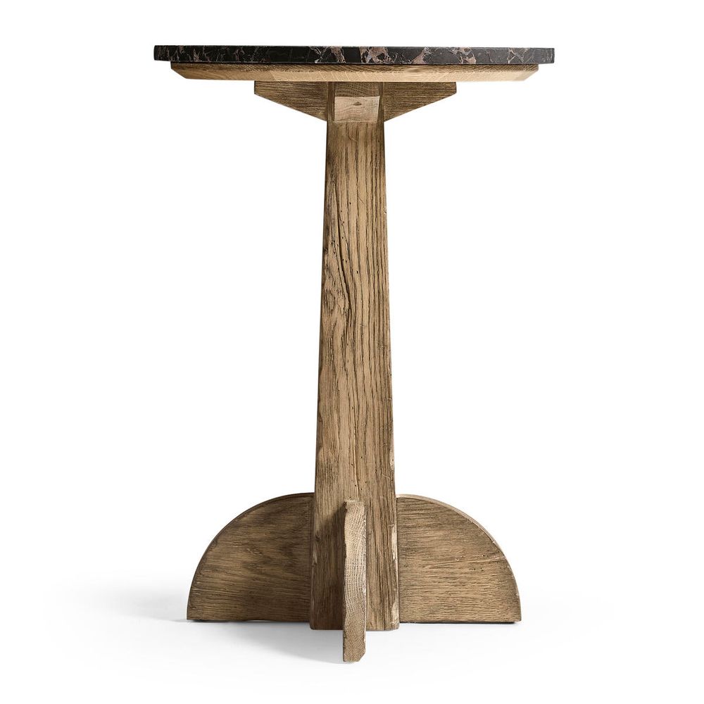 Echo Canyon Round Marble Side Table