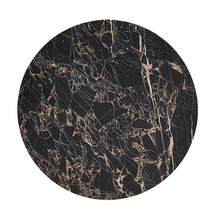 Side Tables Stone Ridge Marble Round Side Table Light