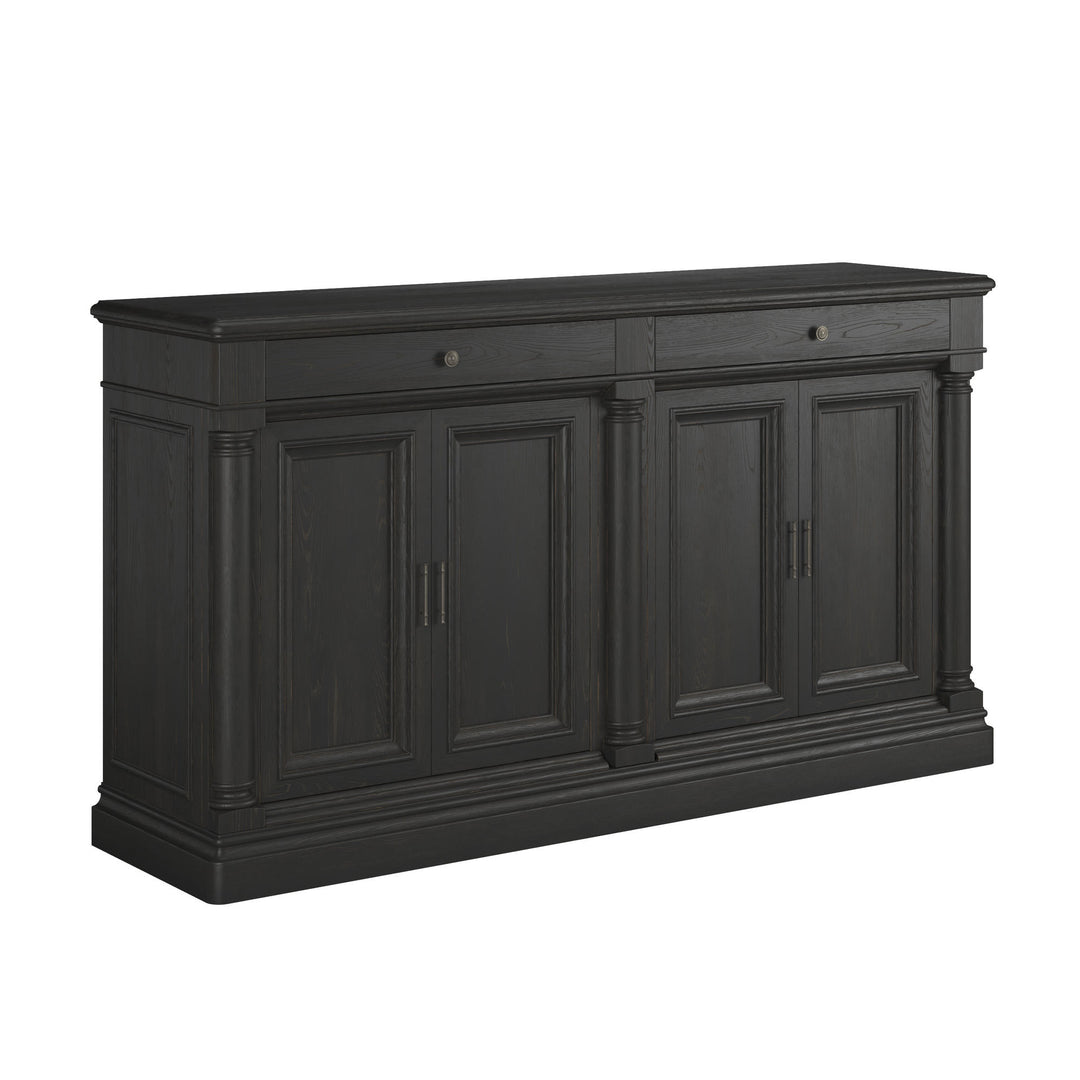 Atrium Buffet - hand rubbed black with undertones of brown