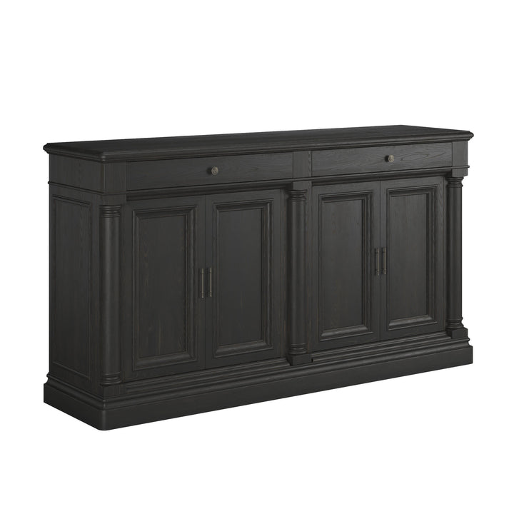 Atrium Buffet - hand rubbed black with undertones of brown