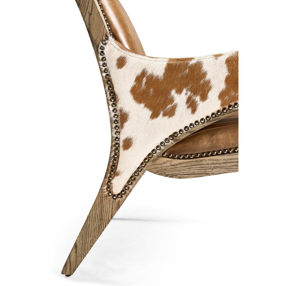 Echo Canyon Leather & Hide Occasional Chair