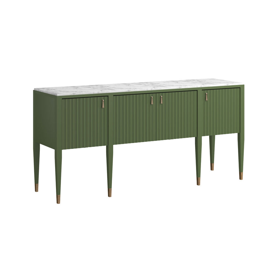 Eave II Sideboard with Stone Top-Darkened Sage