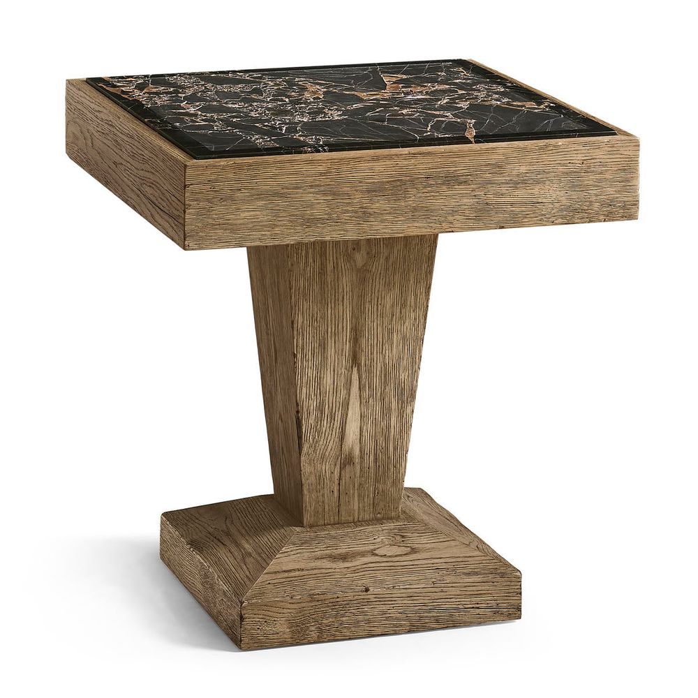 Side Tables Echo Canyon Square Marble Side Table