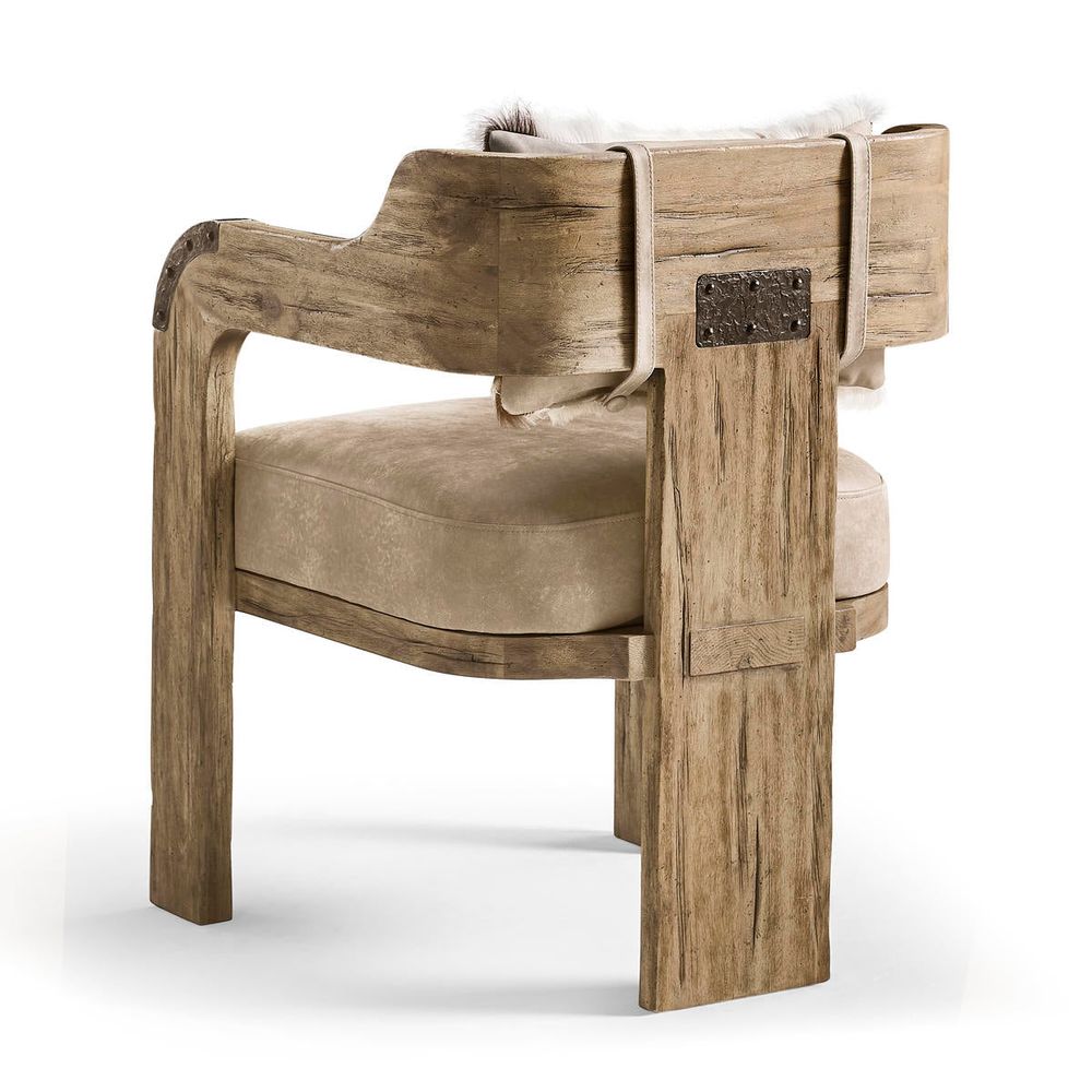 Stone Ridge Leather Arm Chair Light