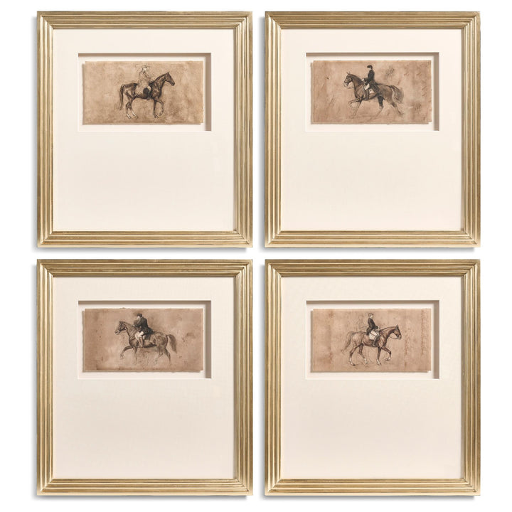 Equestrian Lines in Motion - Set of 4 - Default Title