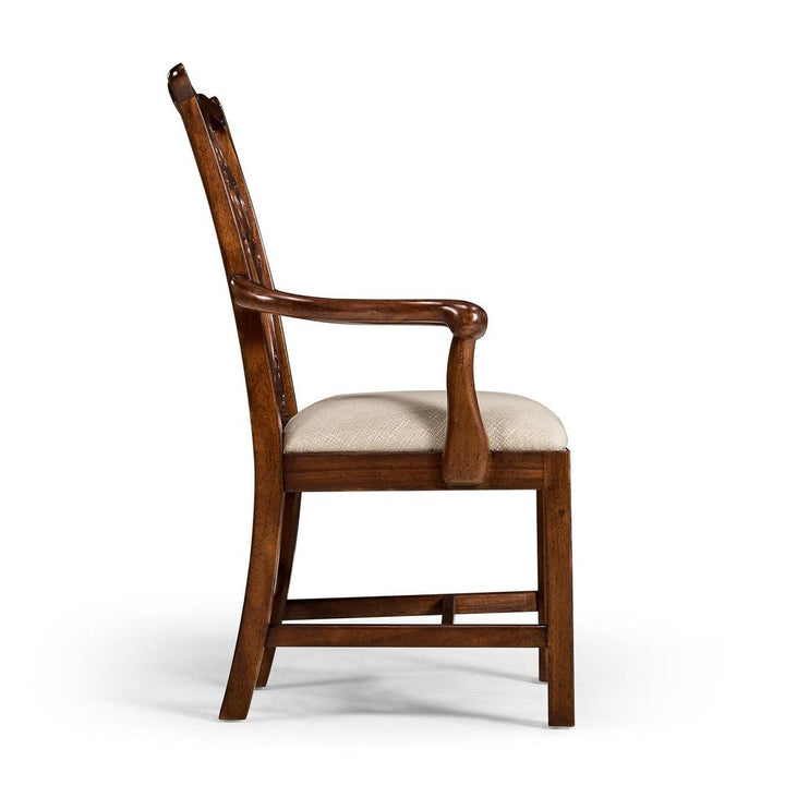 Dining Chairs Buckingham Chippendale Antique Mahogany Arm Chair