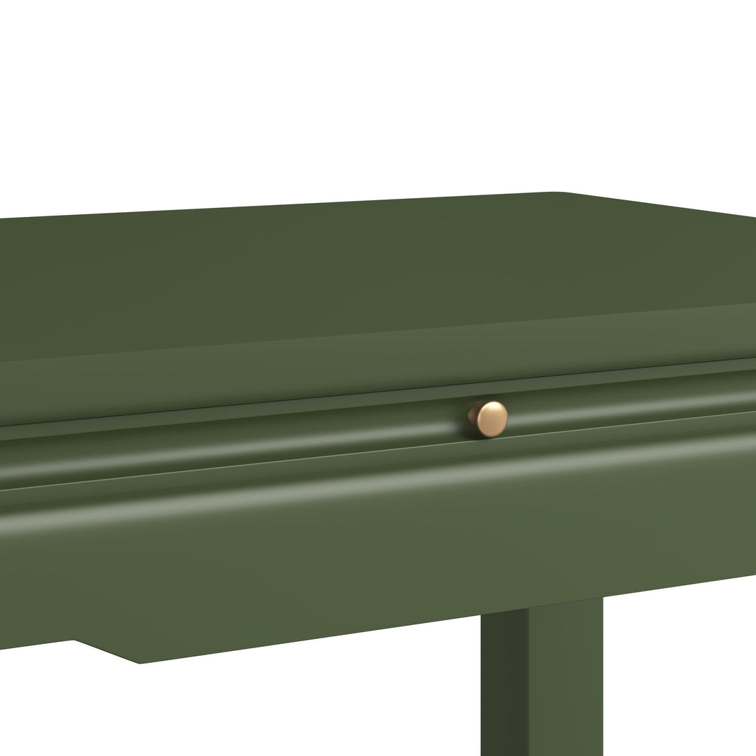 Eave II Bedside Table-Darkened Sage
