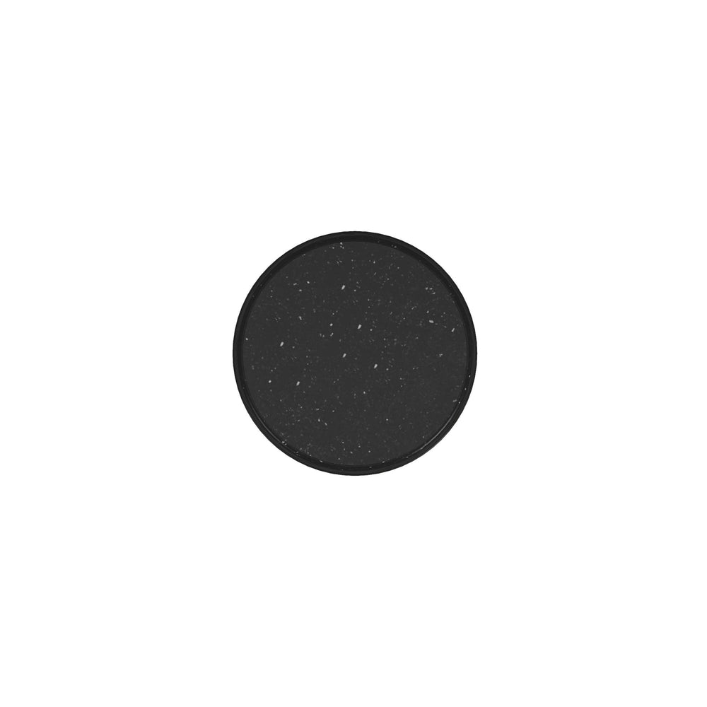 Atrium Accent Table - hand rubbed black with undertones of brown