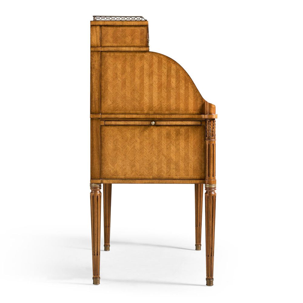 Satinwood Roll Top Desk