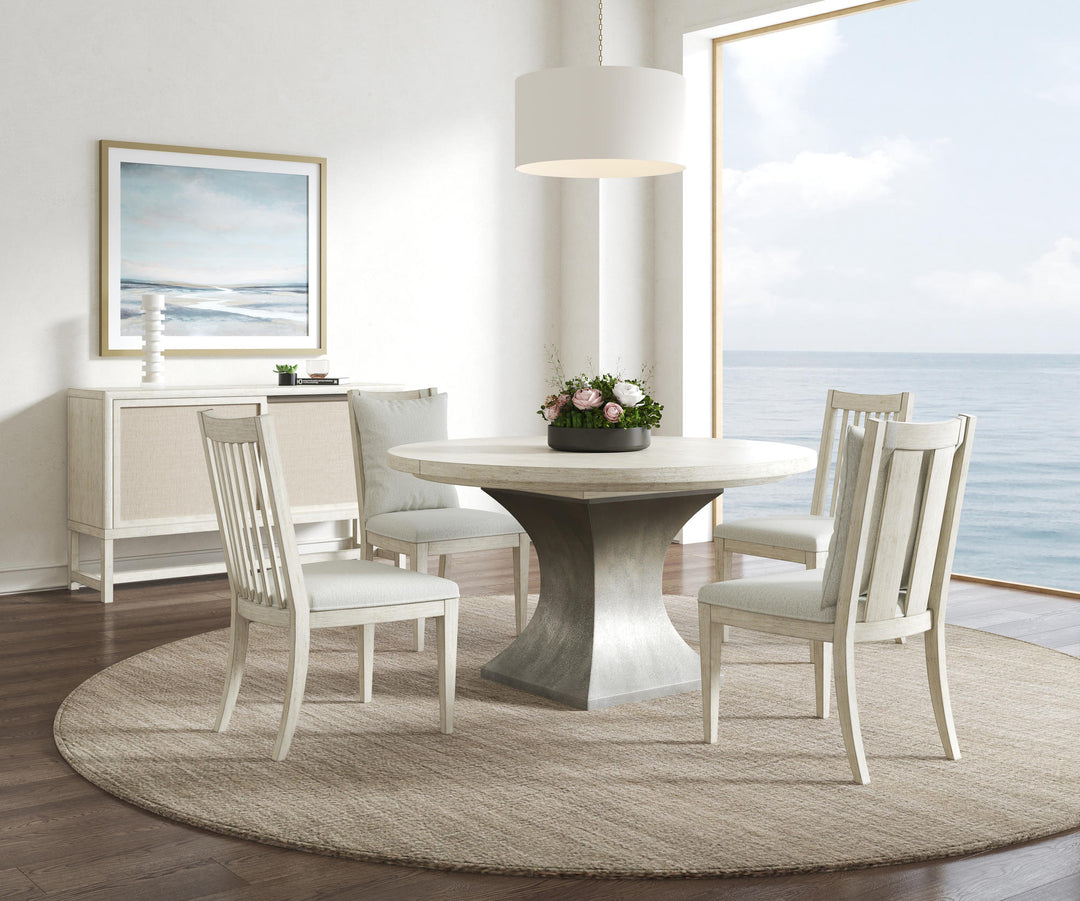 Cotiere Round Dining Table - Linen