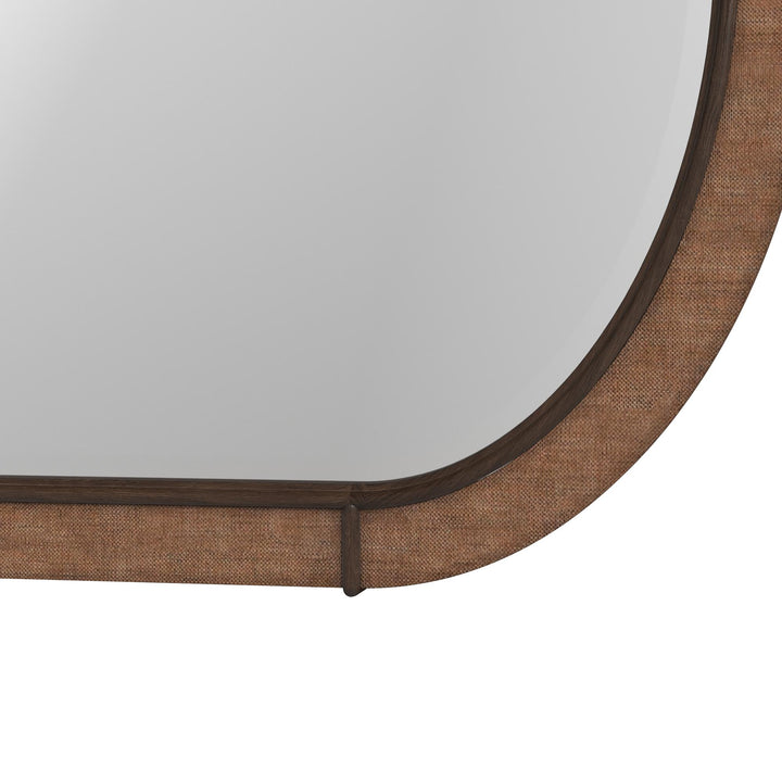 Verge Oval Mirror Woven - Handcrafted Walnut
