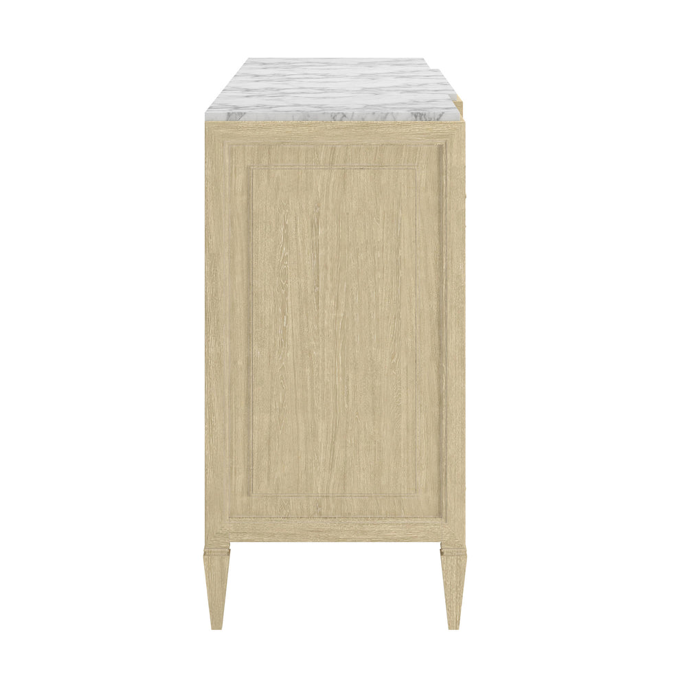 Eave II Credenza with Stone Top - Sundrenched Oak