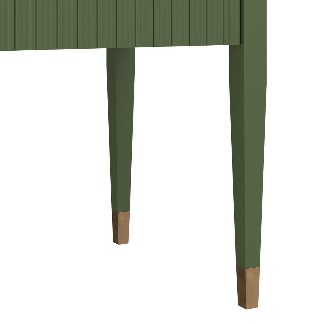 Eave II Sideboard with Stone Top-Darkened Sage