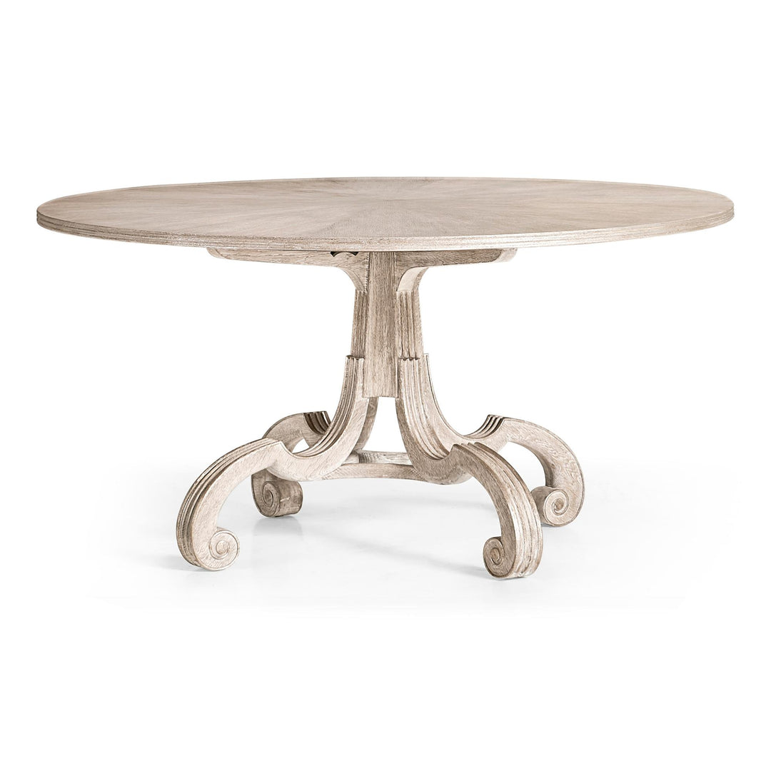 Lacock Dining Table 60" - Finish: Venetian White Oak