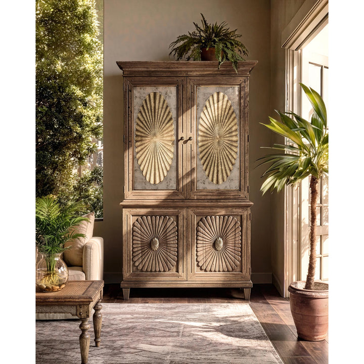 Palm Court Starburst Bar Cabinet - image 10