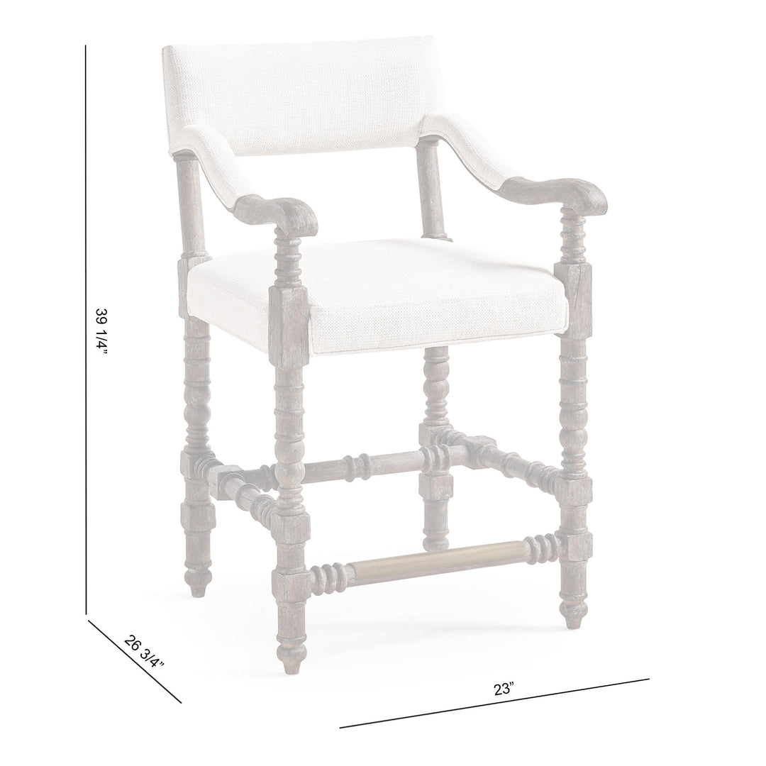 Caldera Oscura Upholstered Stool - image 9