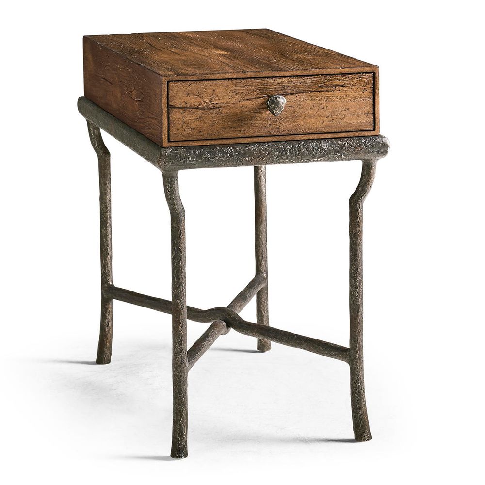 Side Tables Forge Iron Storage Side Table
