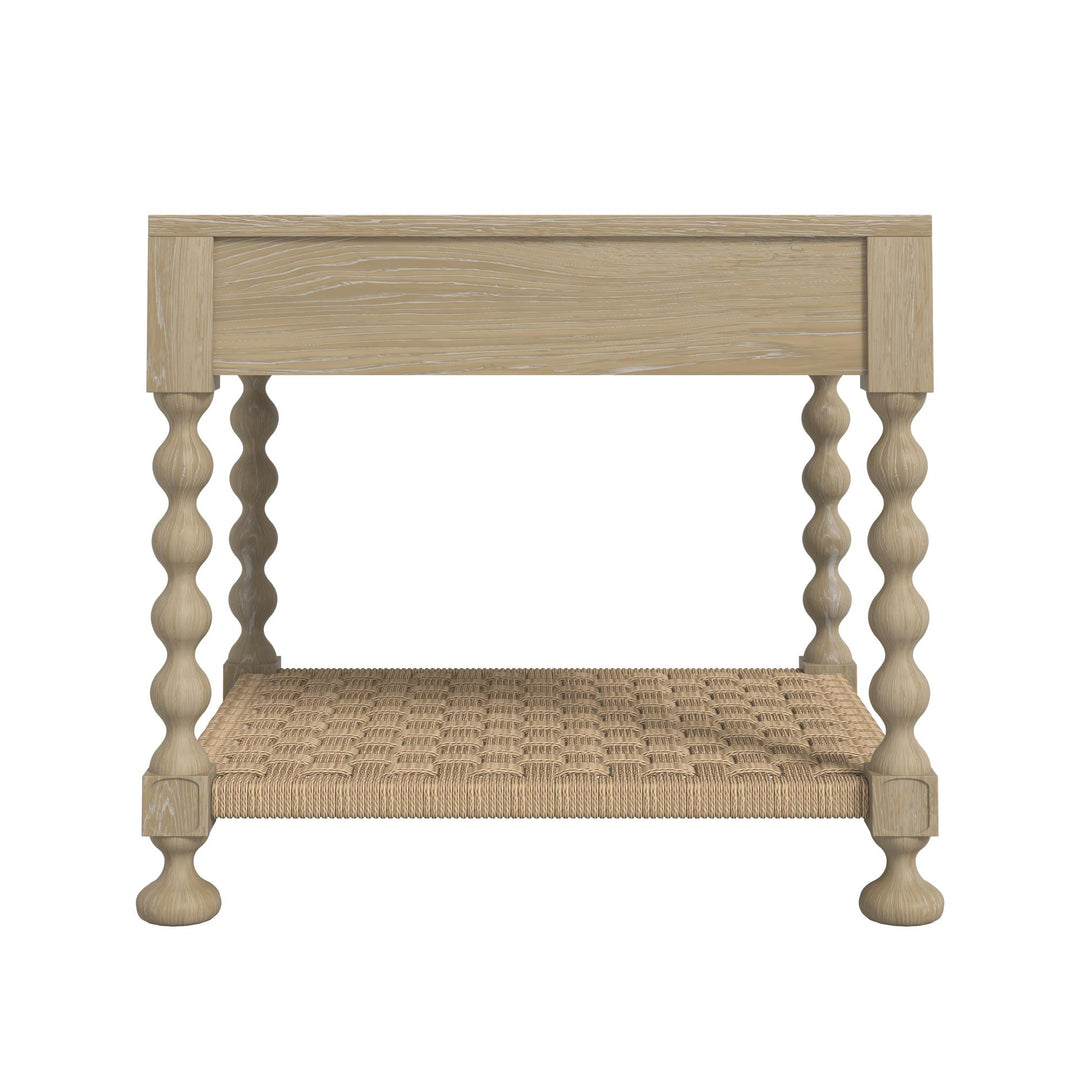 Haven Drawer End Table - Sun Oak