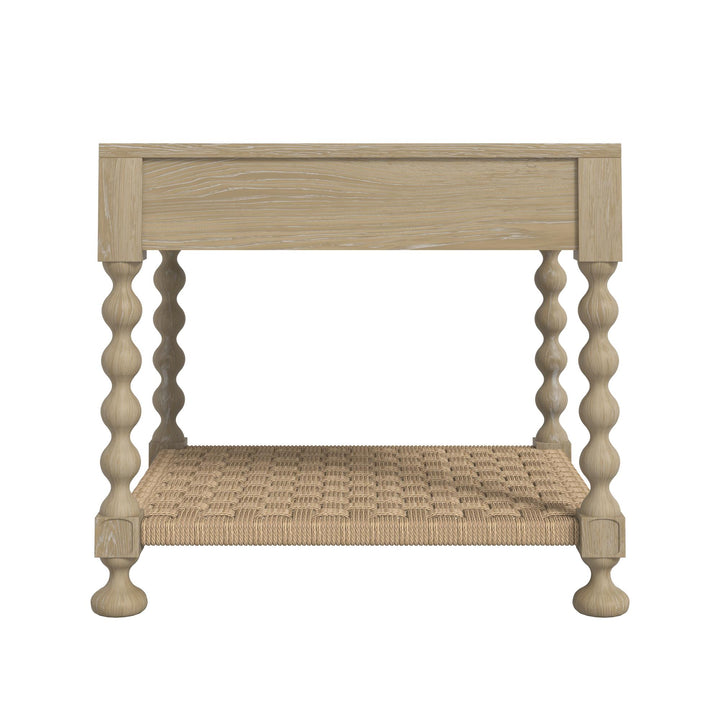 Haven Drawer End Table - Sun Oak