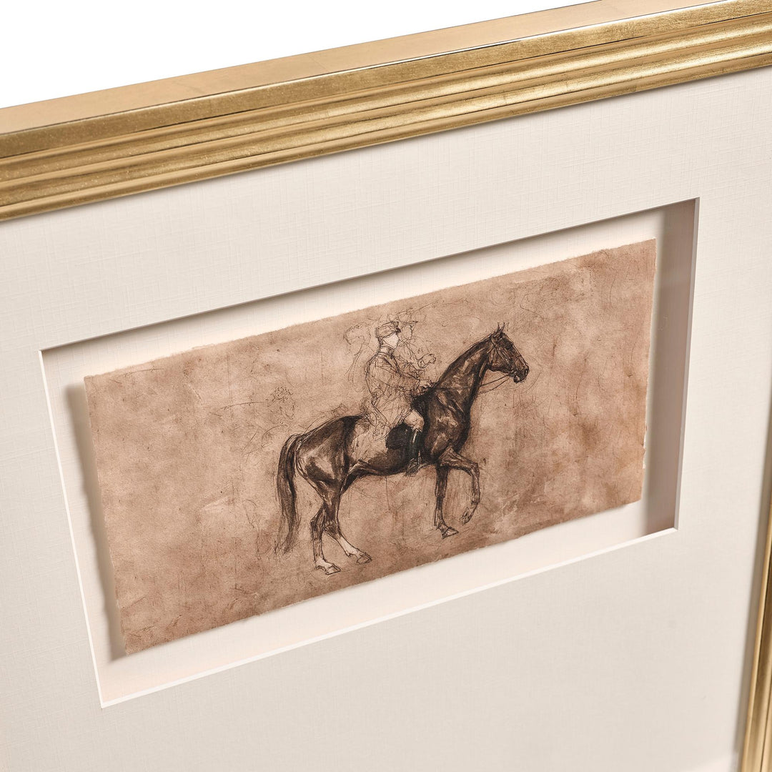 Equestrian Lines in Motion - Set of 4 - image 5