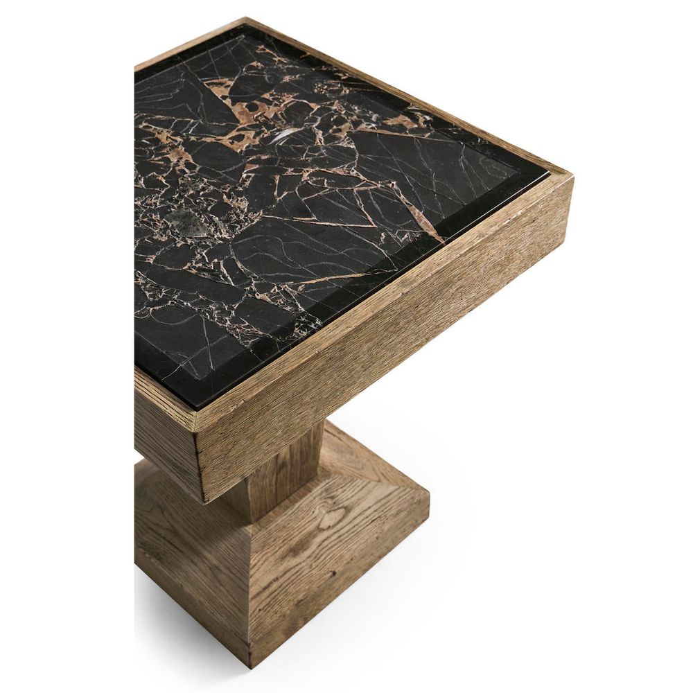 Echo Canyon Square Marble Side Table