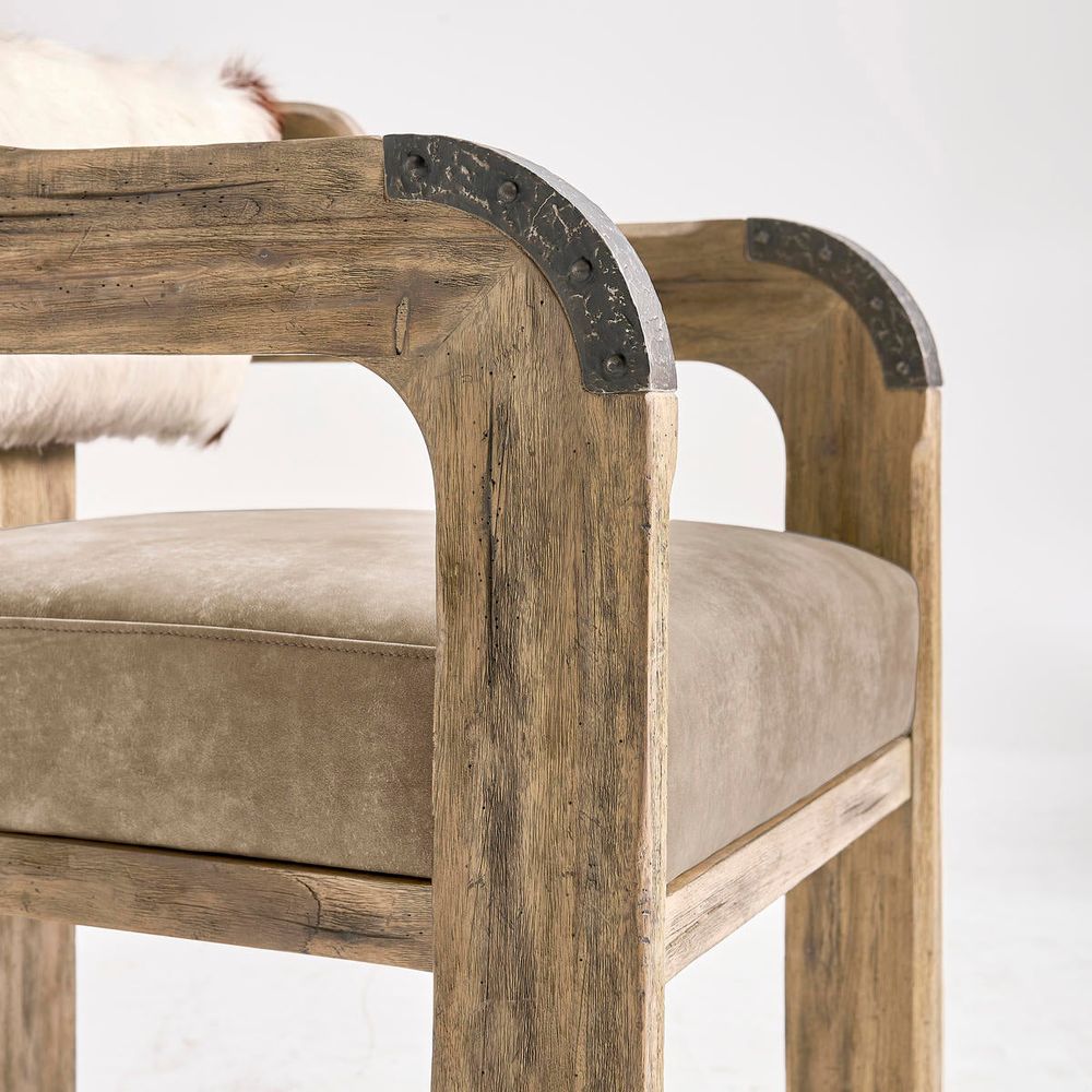 Stone Ridge Leather Arm Chair Light