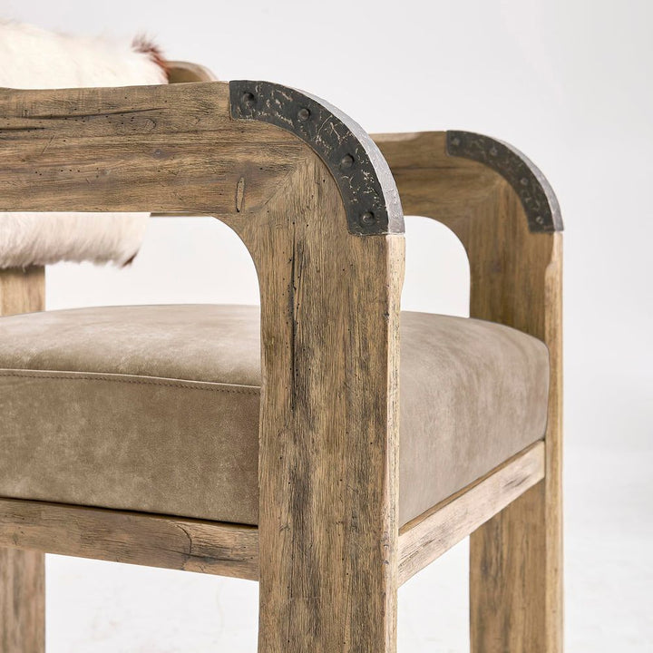 Stone Ridge Leather Arm Chair Light
