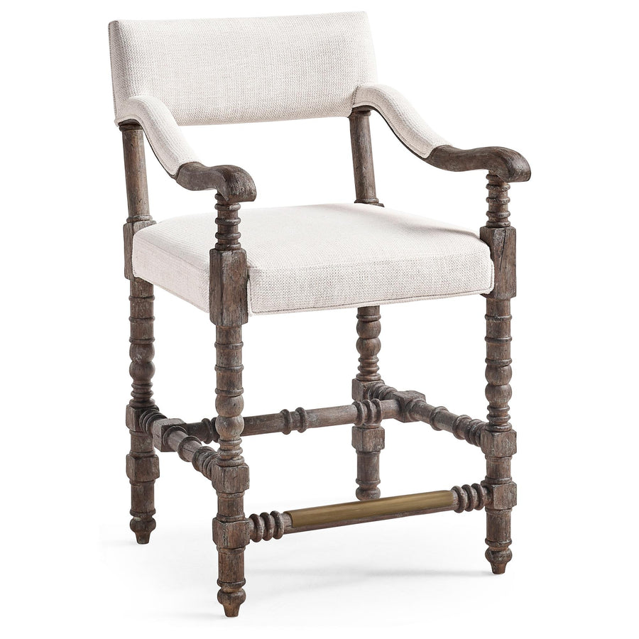 Caldera Oscura Upholstered Stool - Style: Arm Chair; Height: Counter Height